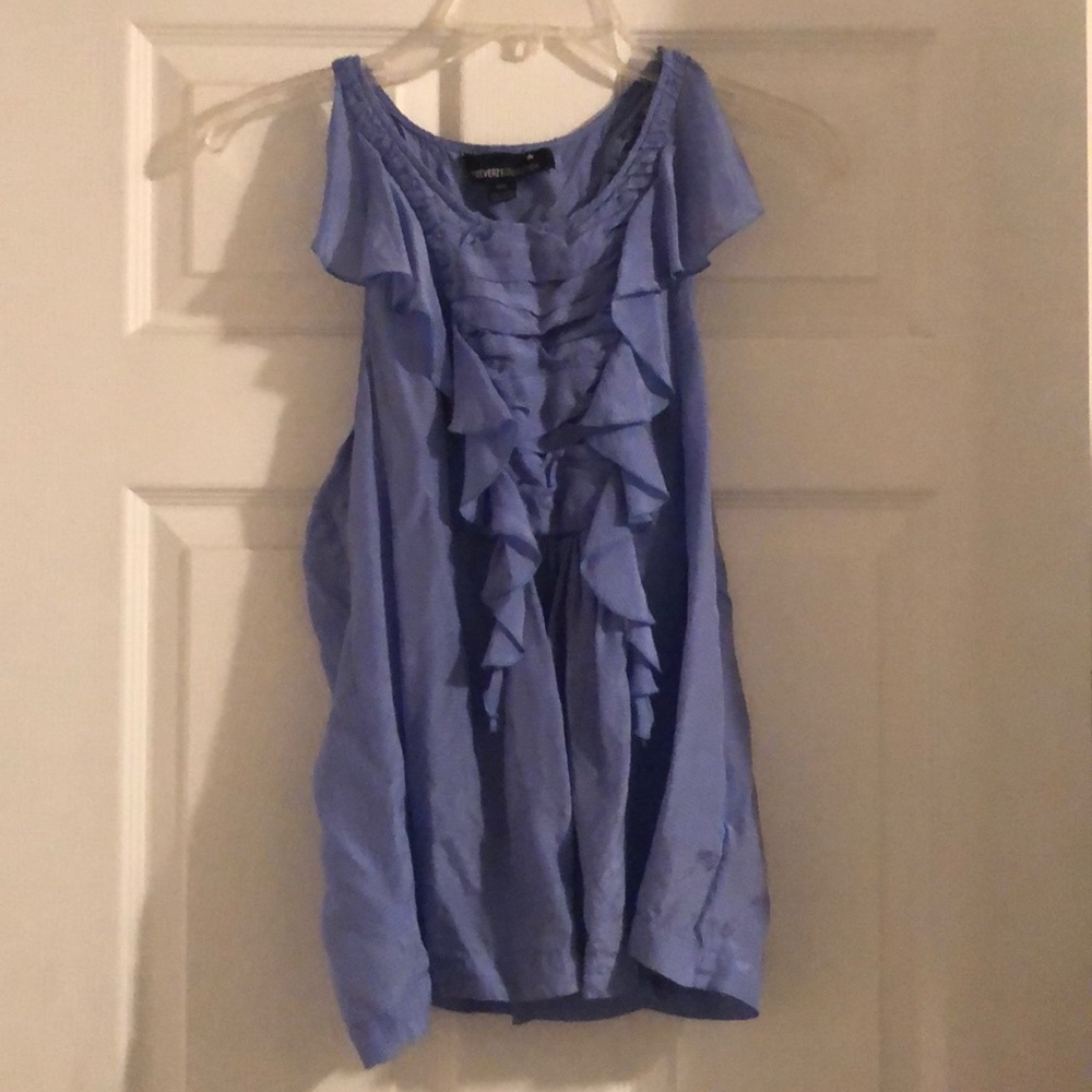 Light blue chiffon tank top